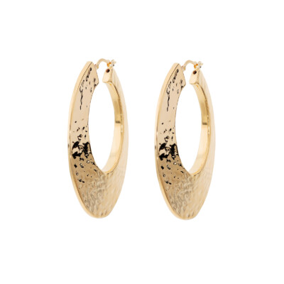 Boucles d'oreilles Etrusca en métal doré à l'or fin 18 carats