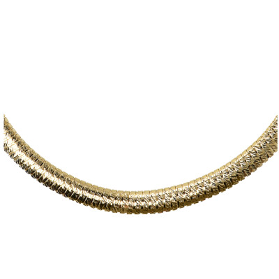 Collier Etrusca en métal doré à l'or fin 18 carats