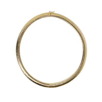 Collier Etrusca en métal doré à l'or fin 18 carats