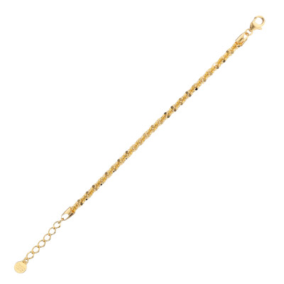 Bracelet Etrusca en métal doré à l'or fin 18 carats
