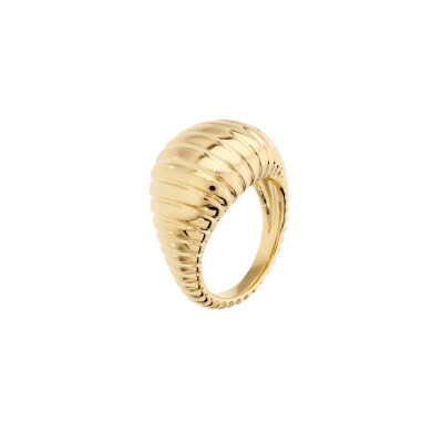 Bague Etrusca en métal doré à l'or fin 18 carats