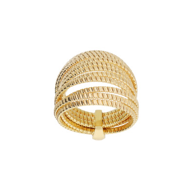 Bague Etrusca en métal doré à l'or fin 18 carats