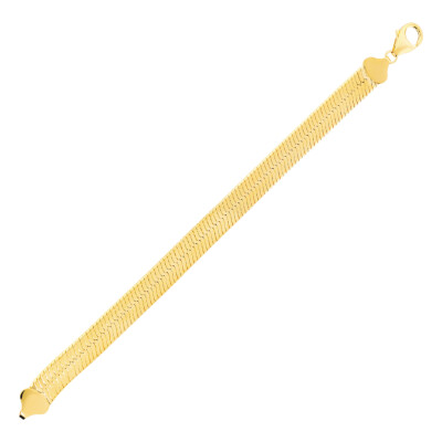 Bracelet Etrusca en métal doré à l'or fin 18 carats