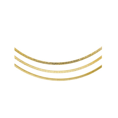 Collier Etrusca en métal doré à l'or fin 18 carats