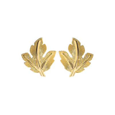 Boucles d'oreilles Etrusca en métal doré à l'or fin 18 carats