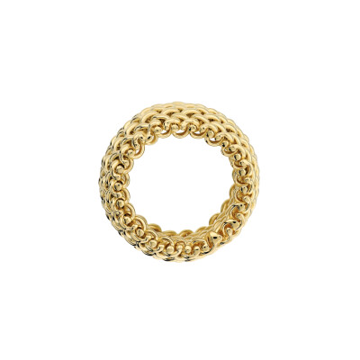 Bague Etrusca en métal doré à l'or fin 18 carats