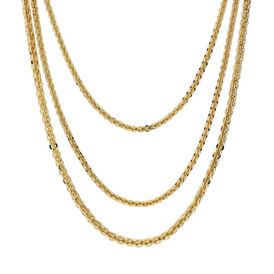 Collier Etrusca en métal doré à l'or fin 18 carats