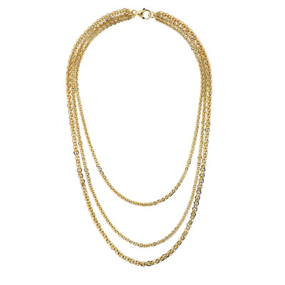 Collier Etrusca en métal doré à l'or fin 18 carats