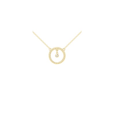 Collier La Garçonne en plaqué et diamant