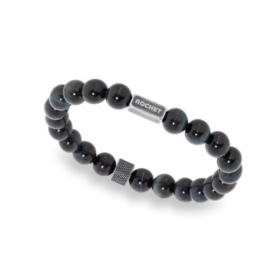 Bracelet en acier et œil de faucon 8mm