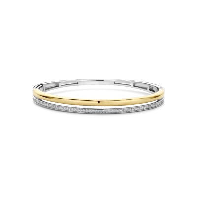 Bracelet Ti Sento en argent doré et oxyde de zirconium