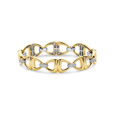 Bracelet Ti Sento en argent doré et oxyde de zirconium