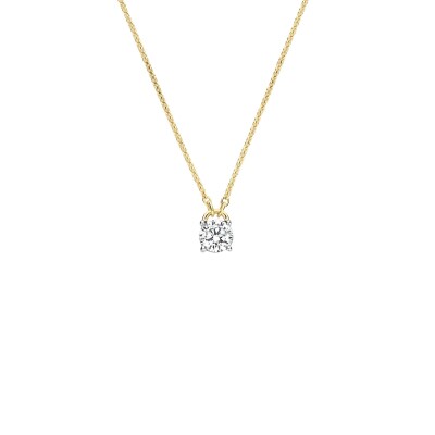 Collier Ti Sento en argent doré et oxydes de zirconium