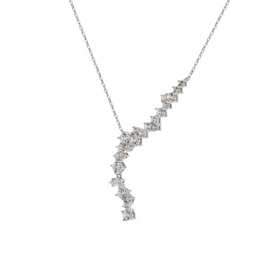 Collier en argent et oxyde de zirconium