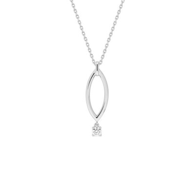 Collier en argent et oxyde de zirconium