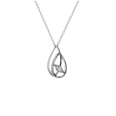 Collier en argent et oxyde de zirconium