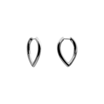 Boucles d'oreilles en argent, et oxydes de zirconium