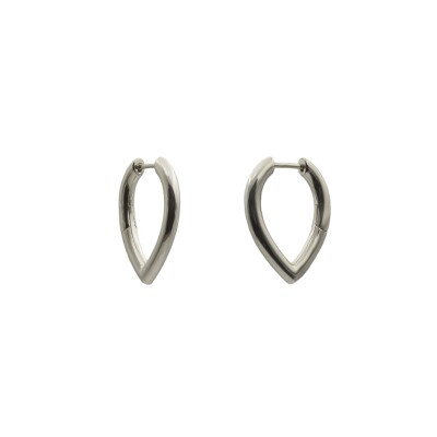 Boucles d'oreilles en argent, et oxydes de zirconium