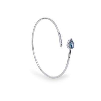 Bracelet en argent et oxydes colorés