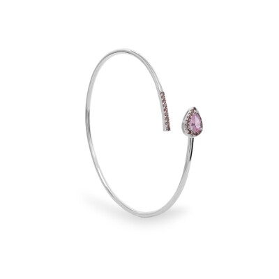 Bracelet en argent et oxydes colorés