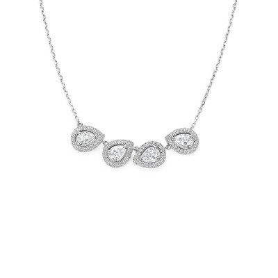 Collier en argent et oxyde de zirconium