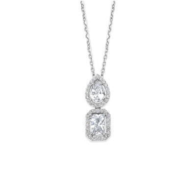 Collier en argent et oxyde de zirconium