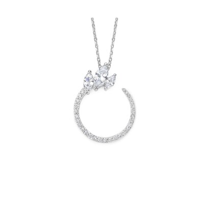 Collier en argent et oxyde de zirconium