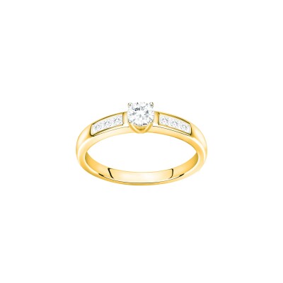 Bague en vermeil et oxyde de zirconium