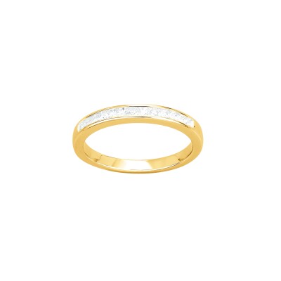 Bague en vermeil et oxyde de zirconium