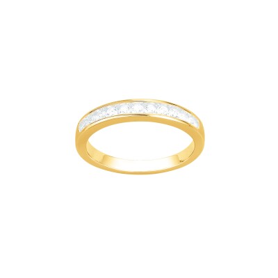 Bague en vermeil et oxyde de zirconium