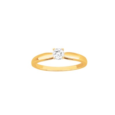 Bague en vermeil et oxyde de zirconium