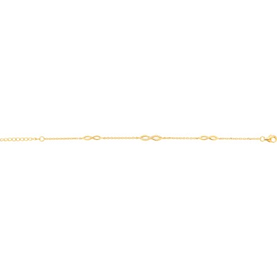 Bracelet en vermeil et oxyde de zirconium