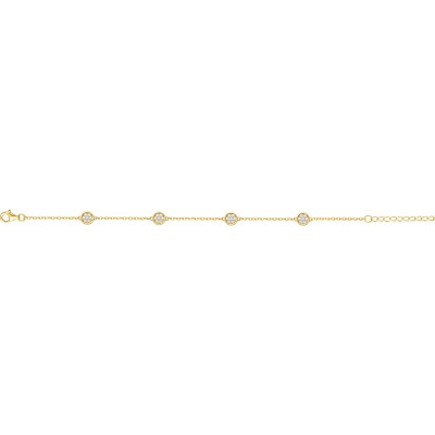 Bracelet en vermeil et oxyde de zirconium