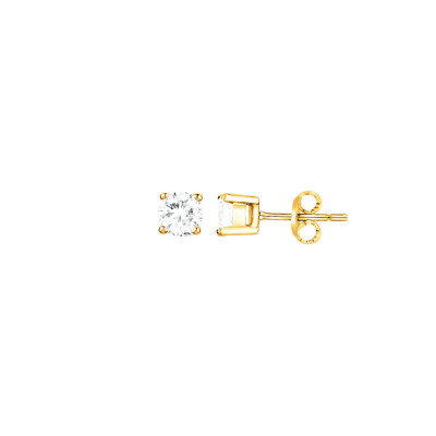 Boucles d'oreilles en vermeil et oxyde de zirconium