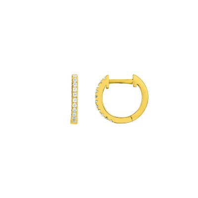Boucles d'oreilles en vermeil et oxyde de zirconium