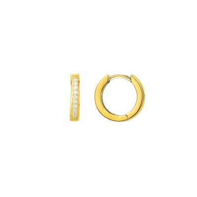 Boucles d'oreilles en vermeil et oxyde de zirconium