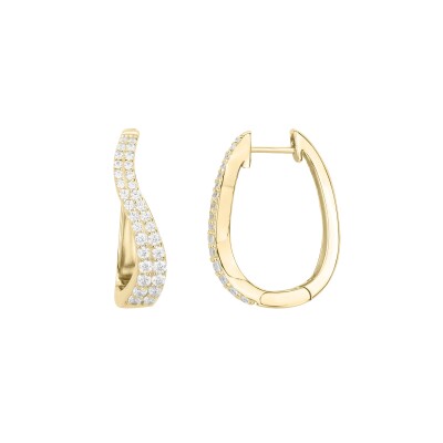 Boucles d'oreilles en vermeil et oxyde de zirconium