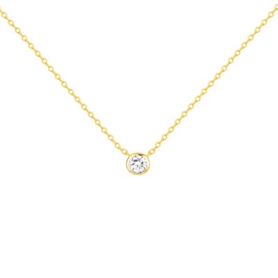 Collier en vermeil et oxyde de zirconium