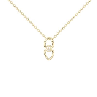 Collier en vermeil et oxyde de zirconium