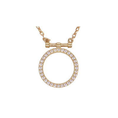 Collier en vermeil et oxyde de zirconium