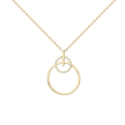 Collier en vermeil et oxyde de zirconium