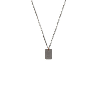 Collier en titane et or rose 375 ‰