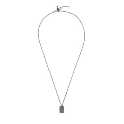 Collier en titane et or rose 375 ‰