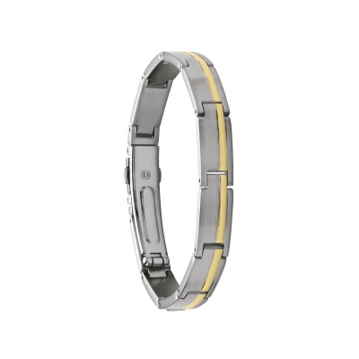 Bracelet en acier et acier PVD doré