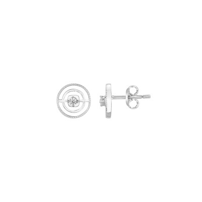 Boucles d'oreilles en argent et oxyde de zirconium