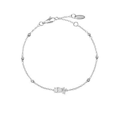 Bracelet en argent et oxyde de zirconium