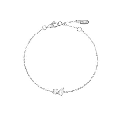 Bracelet en argent et oxyde de zirconium