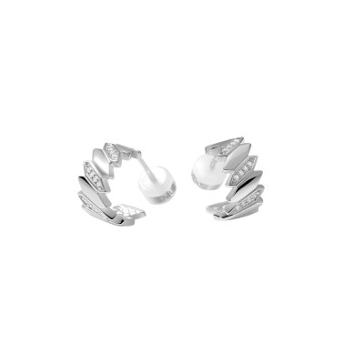 Boucles d'oreilles en argent et oxyde de zirconium