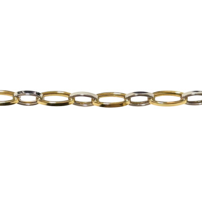 Bracelet en argent et argent plaqué or jaune