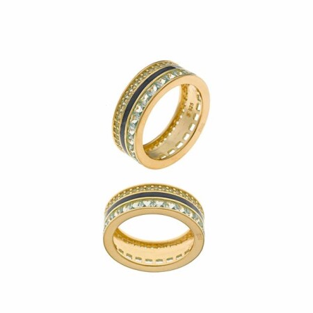 Bague vermeil et cristaux